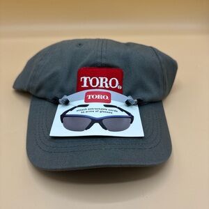 Toro Green Cotton Strapback Baseball Cap Hat with Sunglasses Holder NEW